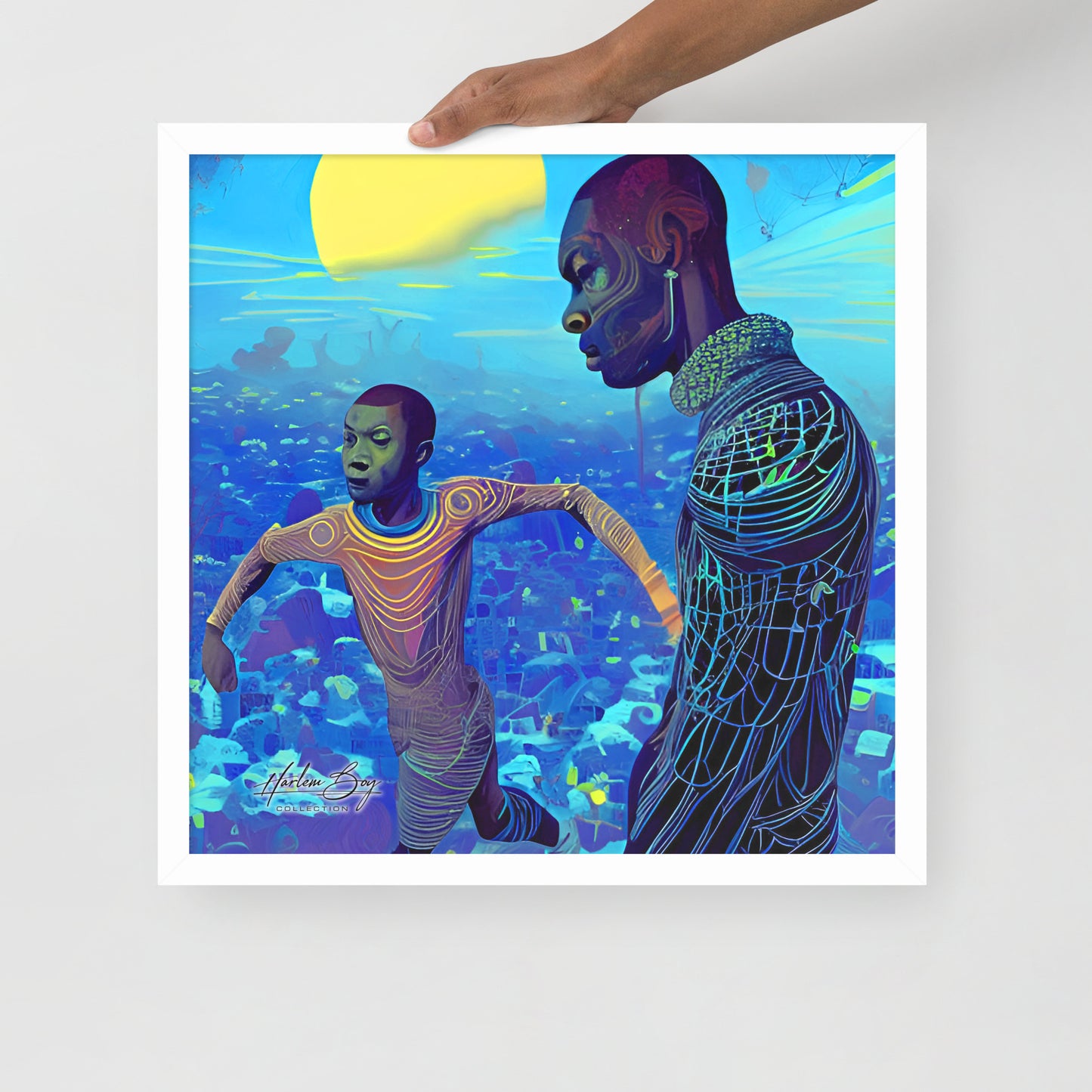 HBC - When I Was A Child - Framed Poster 18 x 18