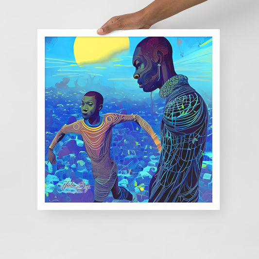 HBC - When I Was A Child - Framed Poster 18 x 18