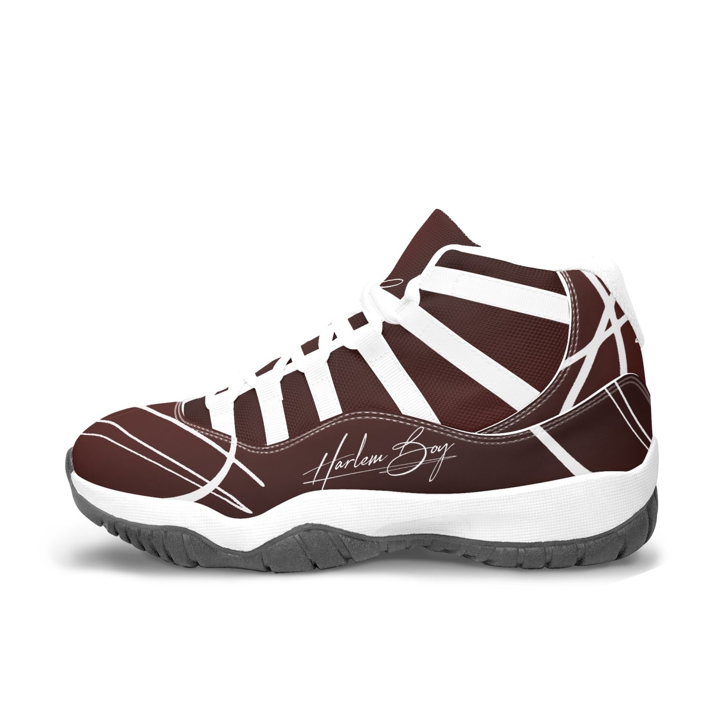 Harlem Boy "Tribe" Basketball - Burnished Mahogany w/Black or White Trim (Men's)