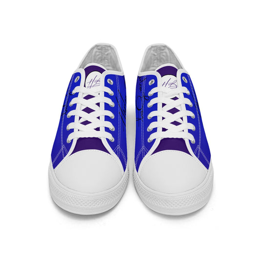 Harlem Boy "Lenox Ave" Unisex Classic Low Tops - Sapphire (Black or White Sole)