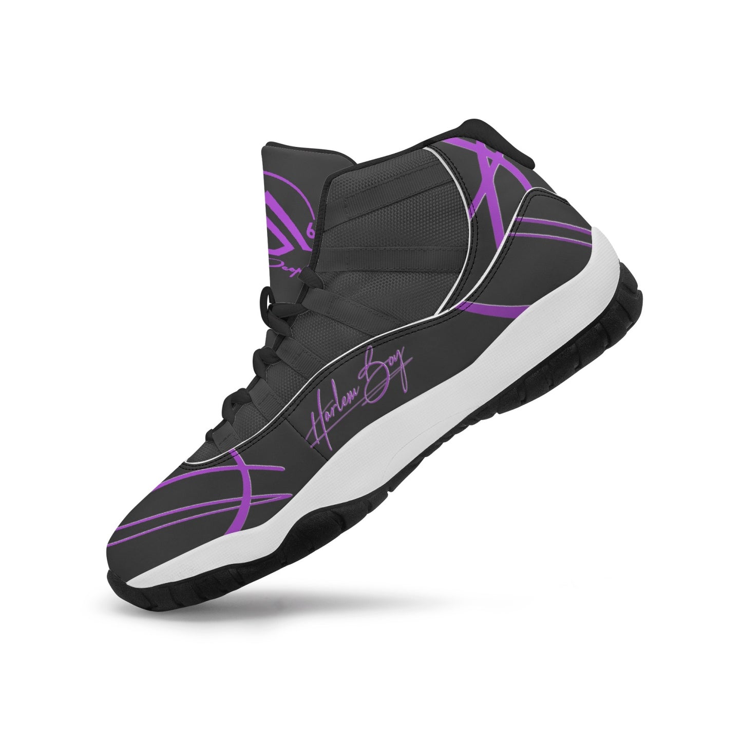 Harlem Boy "Tribe" Basketball MP2 60 Limited Edition - Black and Purple w/Black Trim (Men's) *