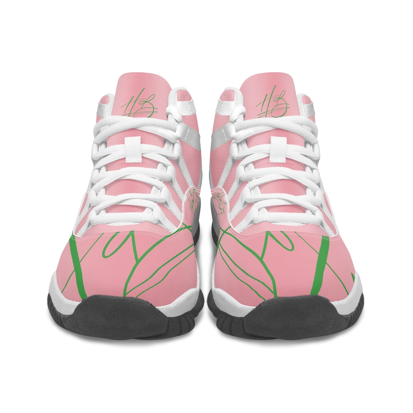 Harlem Boy "Tribe" Basketball - Pink and Green w/ White Trim (Women's)