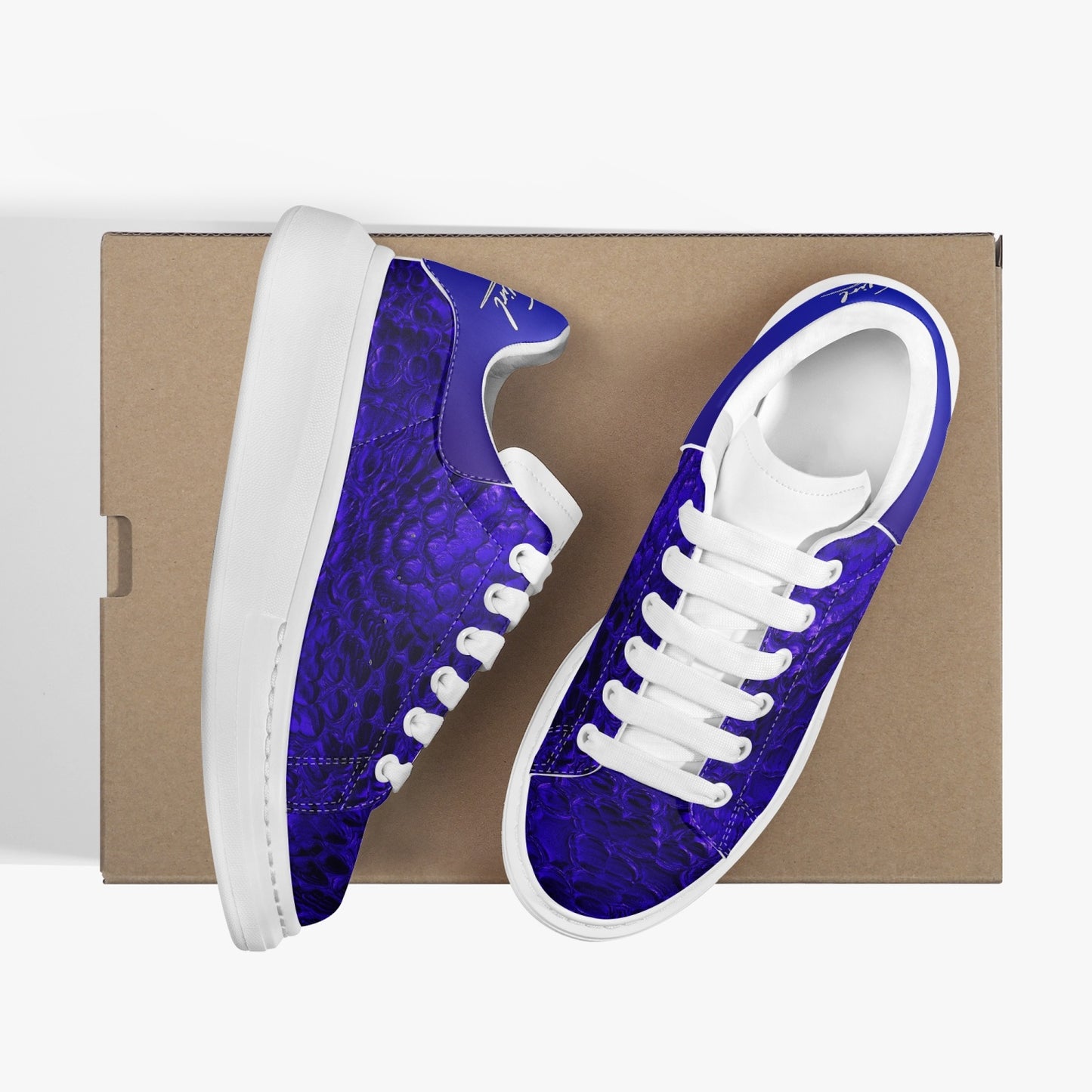 HBC - Harlem Girl Sankofa - Crocodile Print - Sapphire - Womens