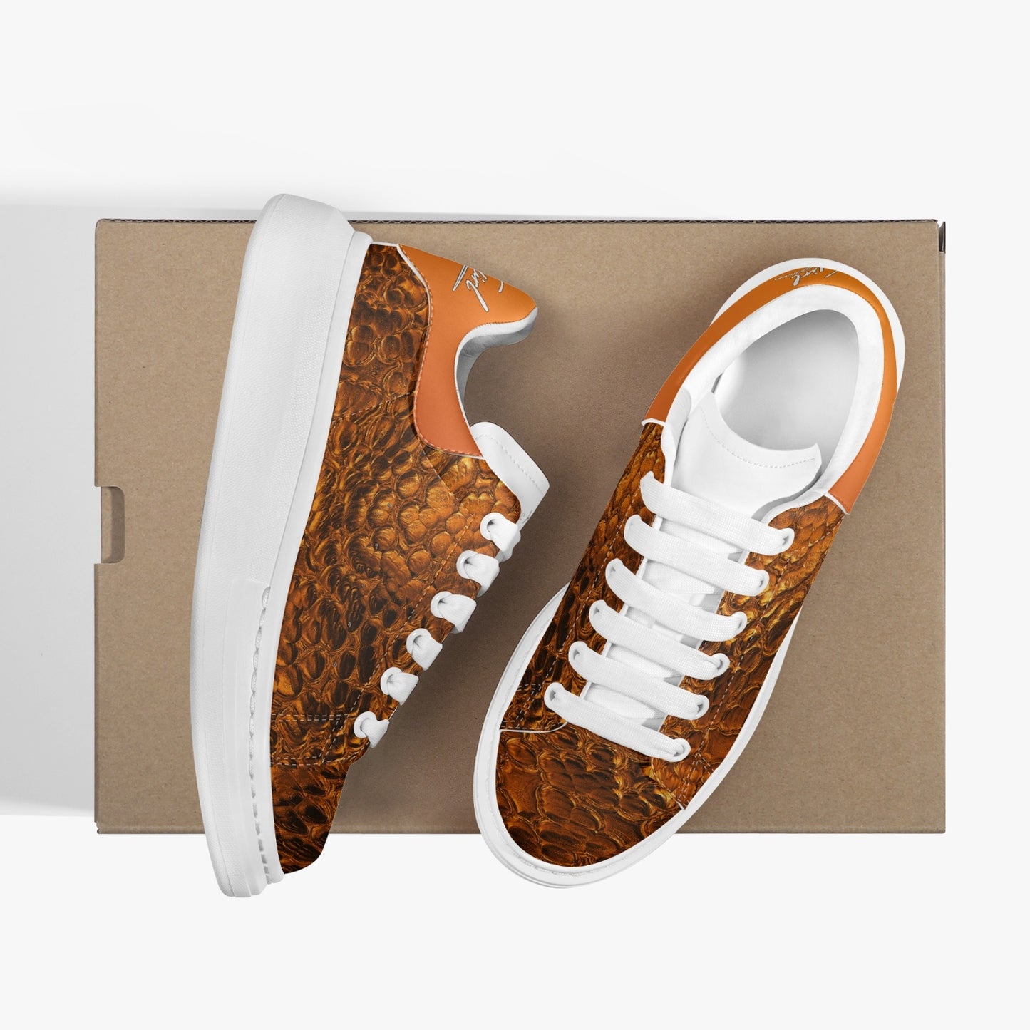HBC - Harlem Girl Sankofa - Crocodile Print - Mandarin - Womens