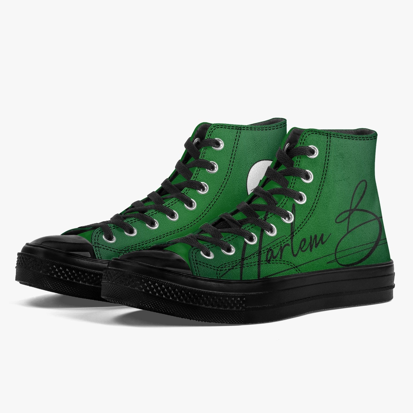 Harlem Boy "Coolee High" Tops Men - Emerald - Black Sole