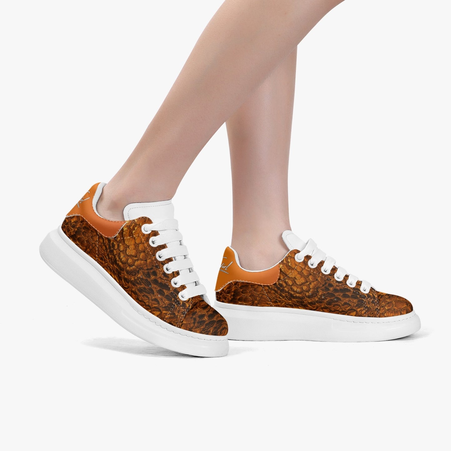 HBC - Harlem Girl Sankofa - Crocodile Print - Mandarin - Womens