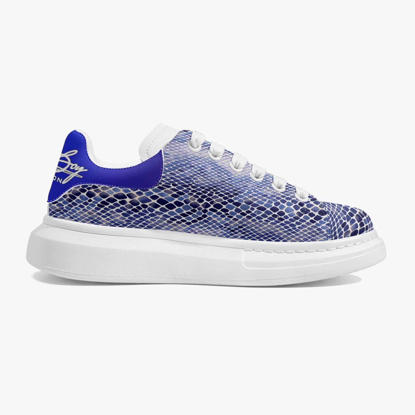 Harlem Boy Sankofa - Snakeskin Print - Sapphire - Mens