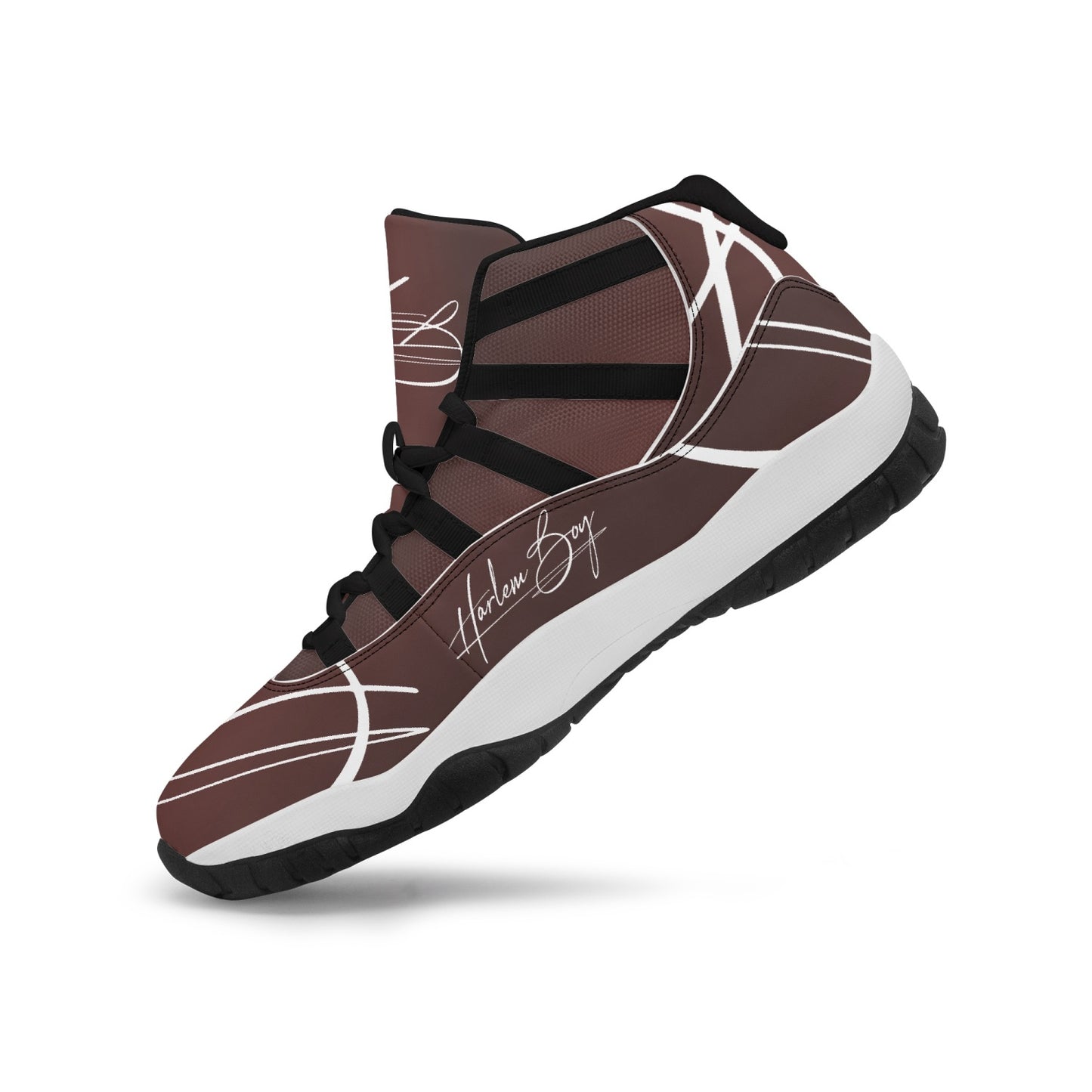 Harlem Boy "Tribe" Basketball - Burnished Mahogany w/Black or White Trim (Men's)