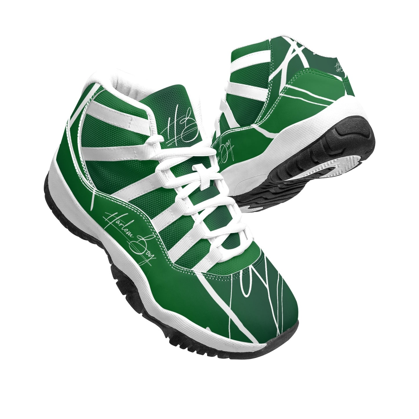 Harlem Boy "Tribe" Basketball - Emerald w/Black or White Trim (Men's)
