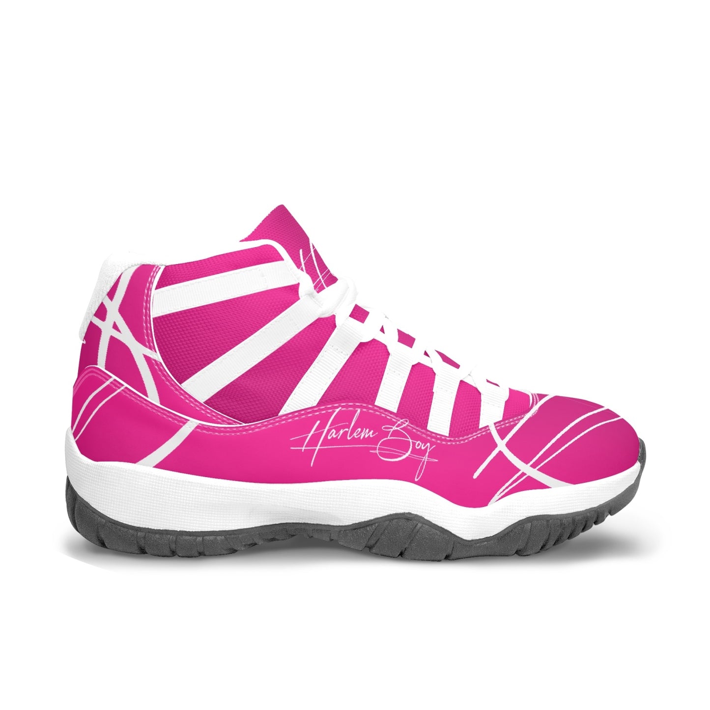 Harlem Boy "Tribe" Basketball - Fuchsia w/Black or White Trim (Men's)