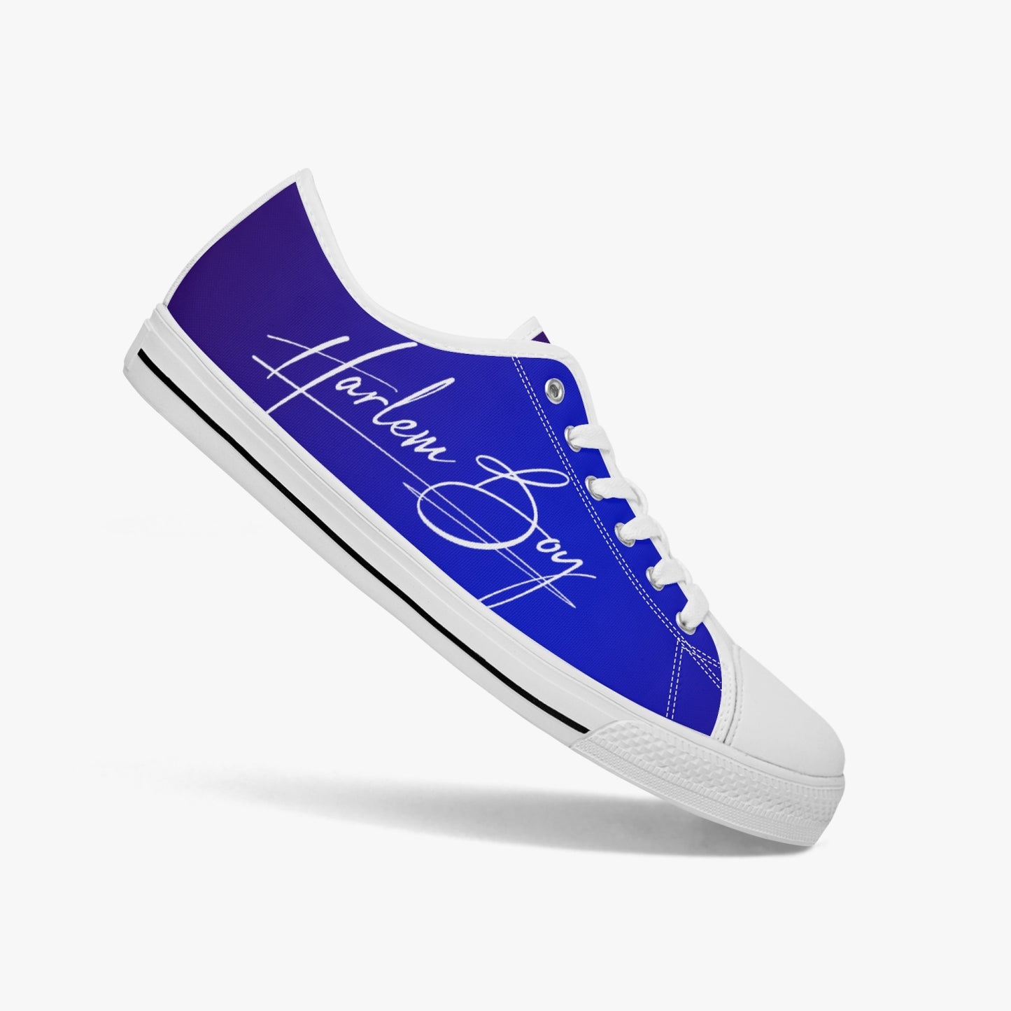 HB Harlem Boy "Lenox Ave" Classic Low Tops - Sapphire - Men (Black or White Sole)