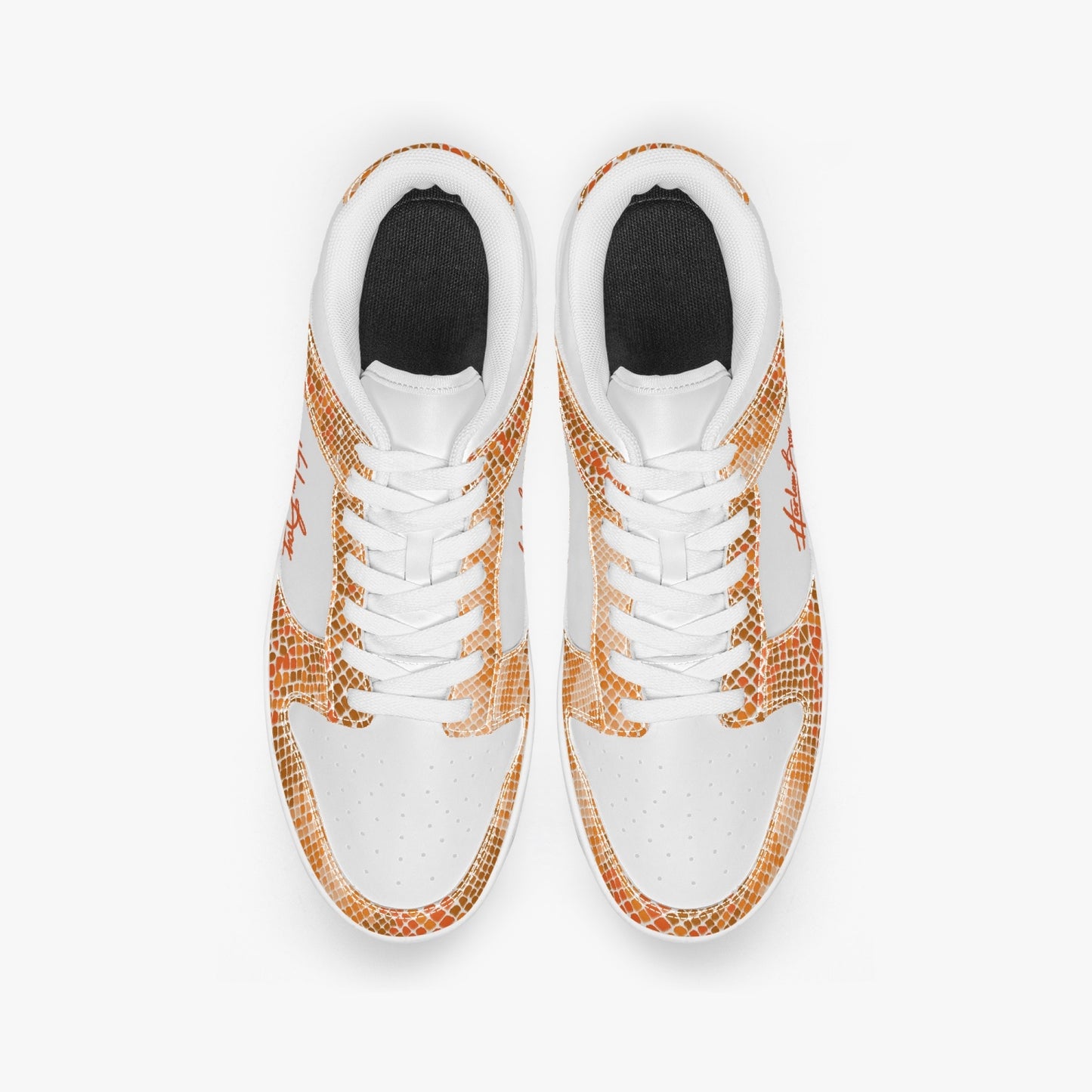 Harlem Boy Collection - Dunks - Low Top Men - Snakeskin Print Mandarin