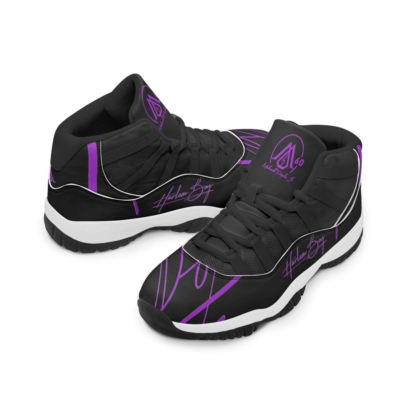 Harlem Boy "Tribe" Basketball MP2 60 Limited Edition - Black and Purple w/Black Trim (Men's) *