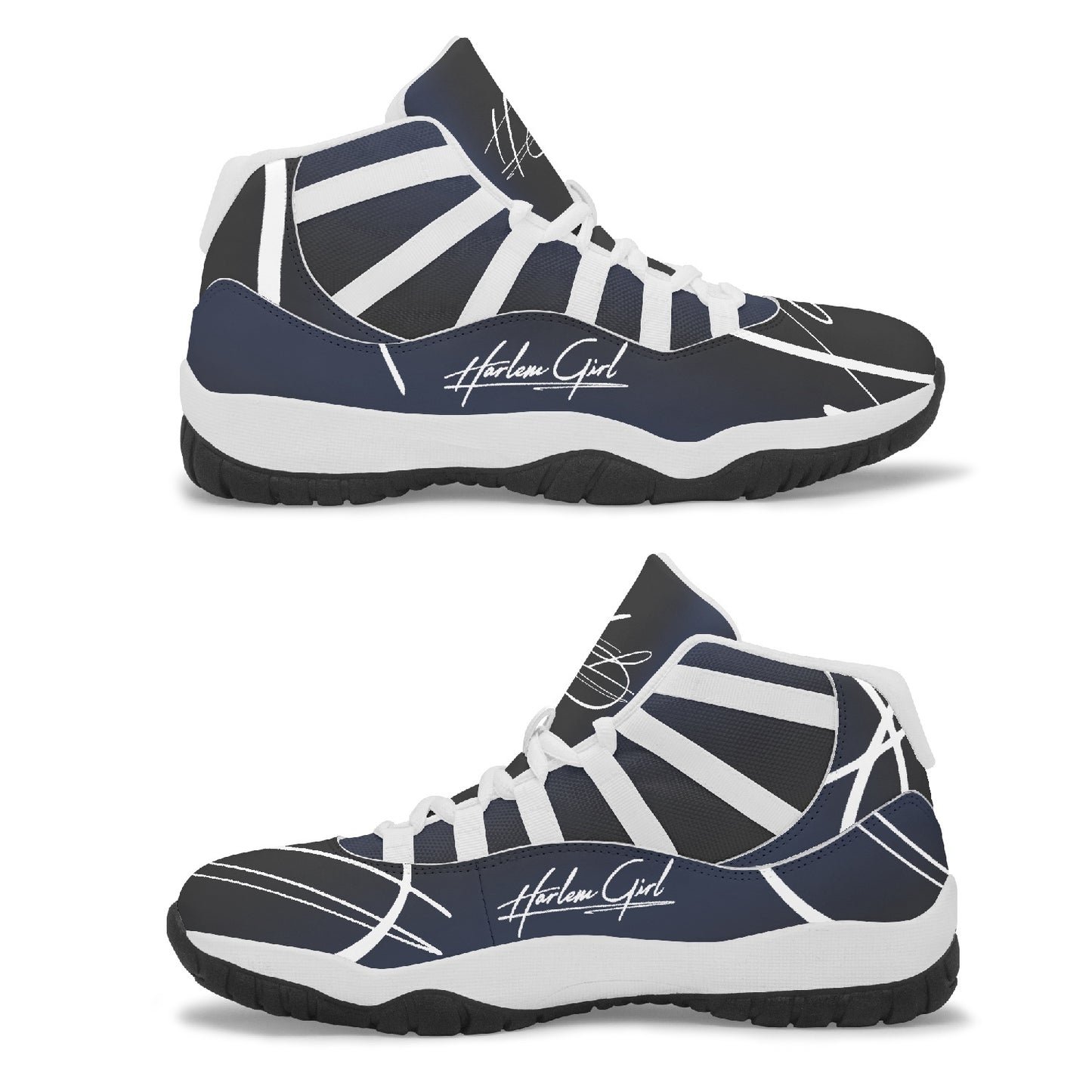 Harlem Girl "Tribe" Basketball - BluBlack Onyx w/Black or White Trim (Women's)