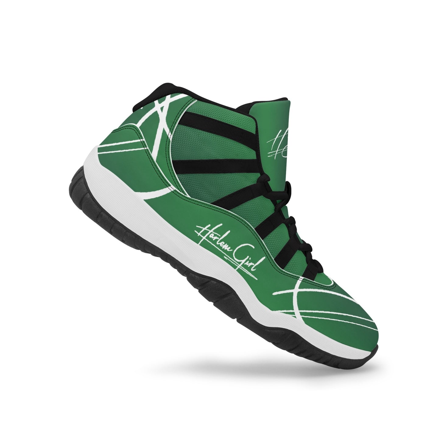 Harlem Girl "Tribe" Basketball - Emerald w/Black or White Trim (Women's)