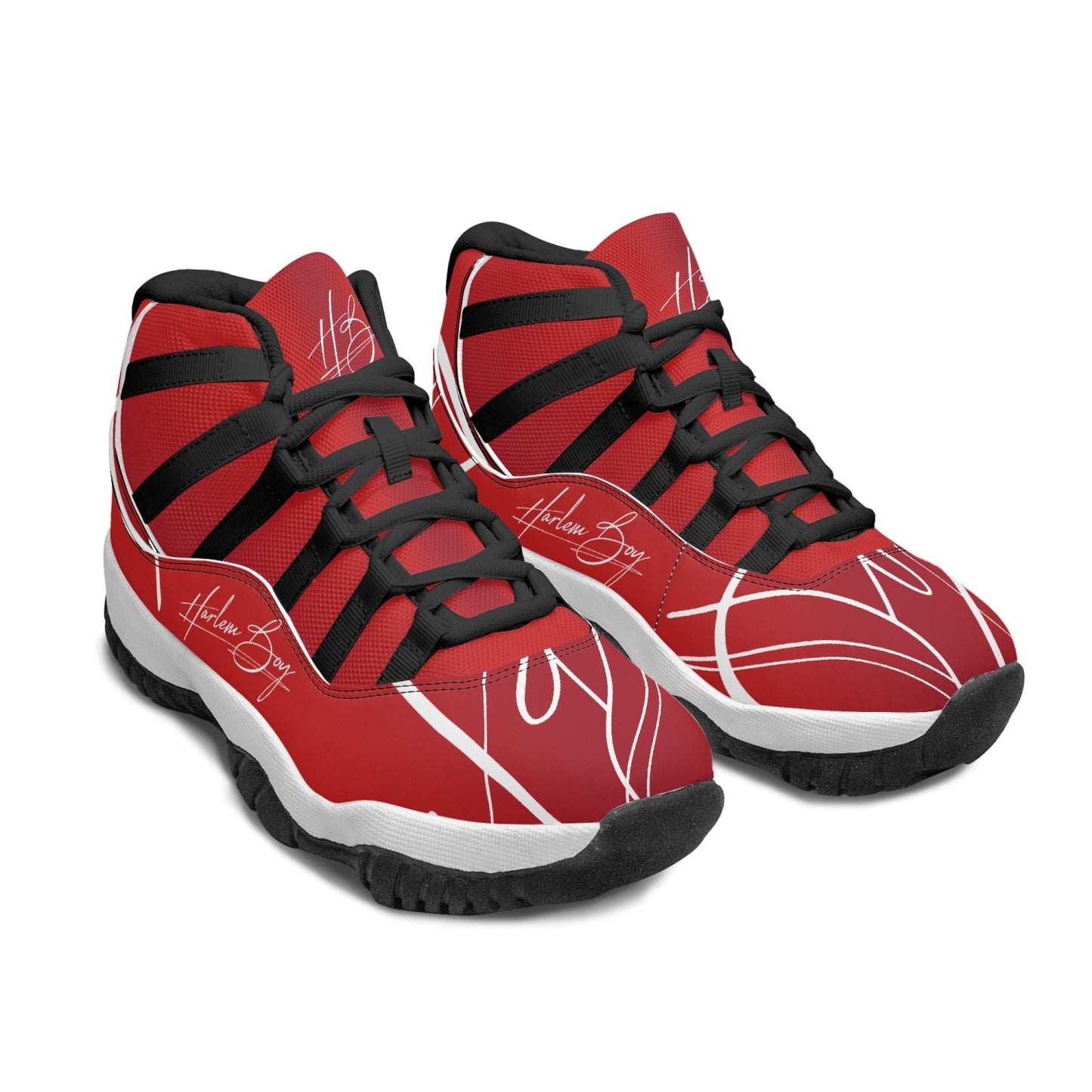 Harlem Boy "Tribe" Basketball - Ruby w/Black or White Trim (Men's)
