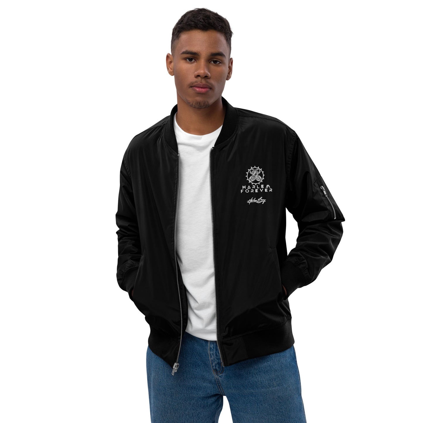Harlem Boy Collection "Harlem Forever" Embroidered Bomber