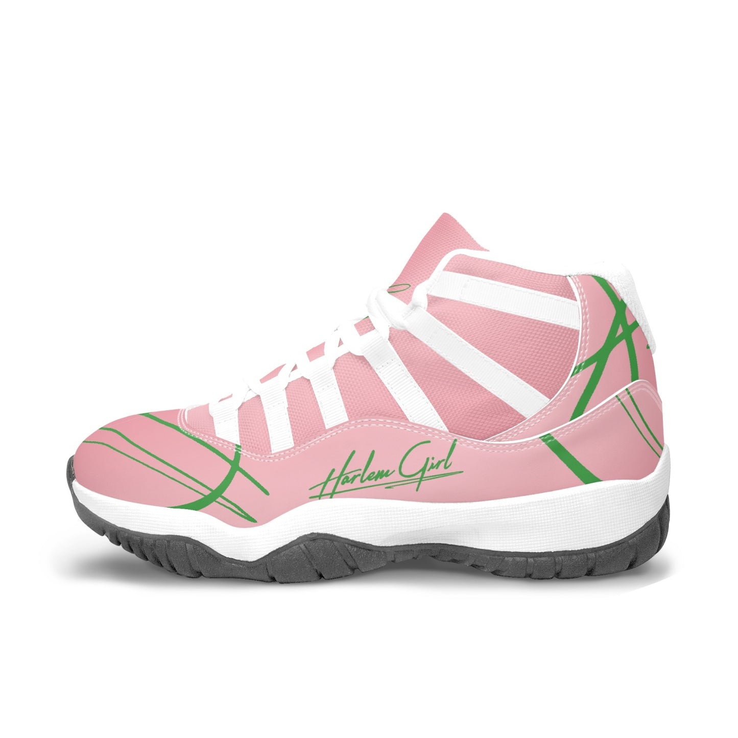 Harlem Girl "Tribe" Basketball - Pink and Green w/ White Trim (Women's)