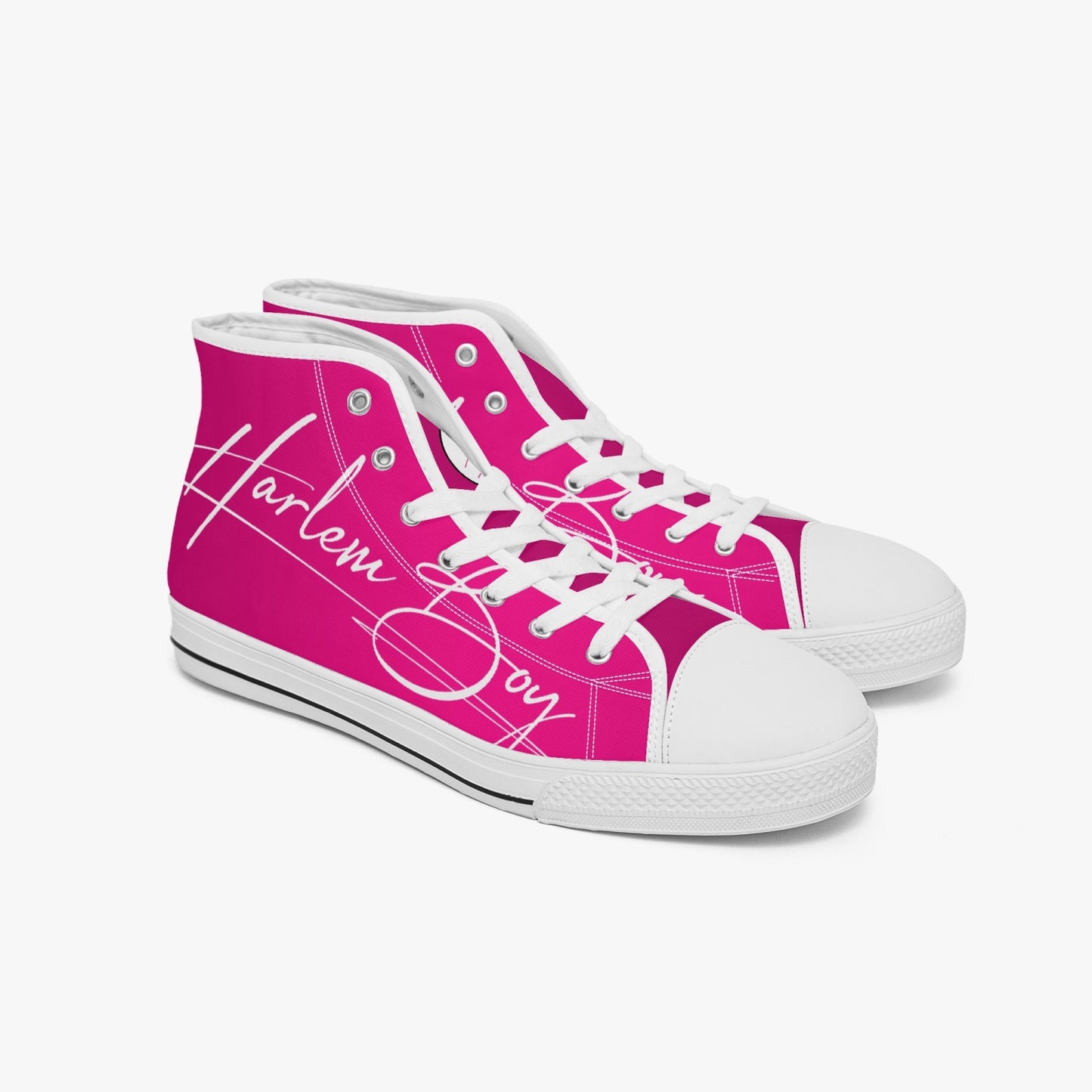 HB Harlem Boy "Lenox Ave" Classic High Top - Fuchsia - Men (Black or White Soles)