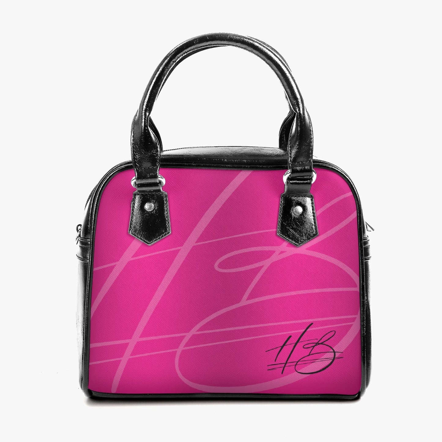 Harlem Boy Collection Vegan Leather Shoulder Bag - Fuchsia