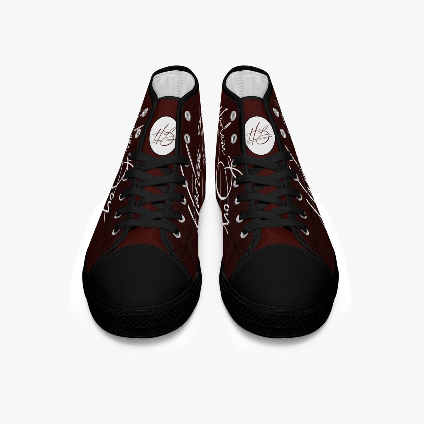 HB Harlem Boy "Lenox Ave" Classic High Top - Burnished Mahogany - Men (Black or White Soles)