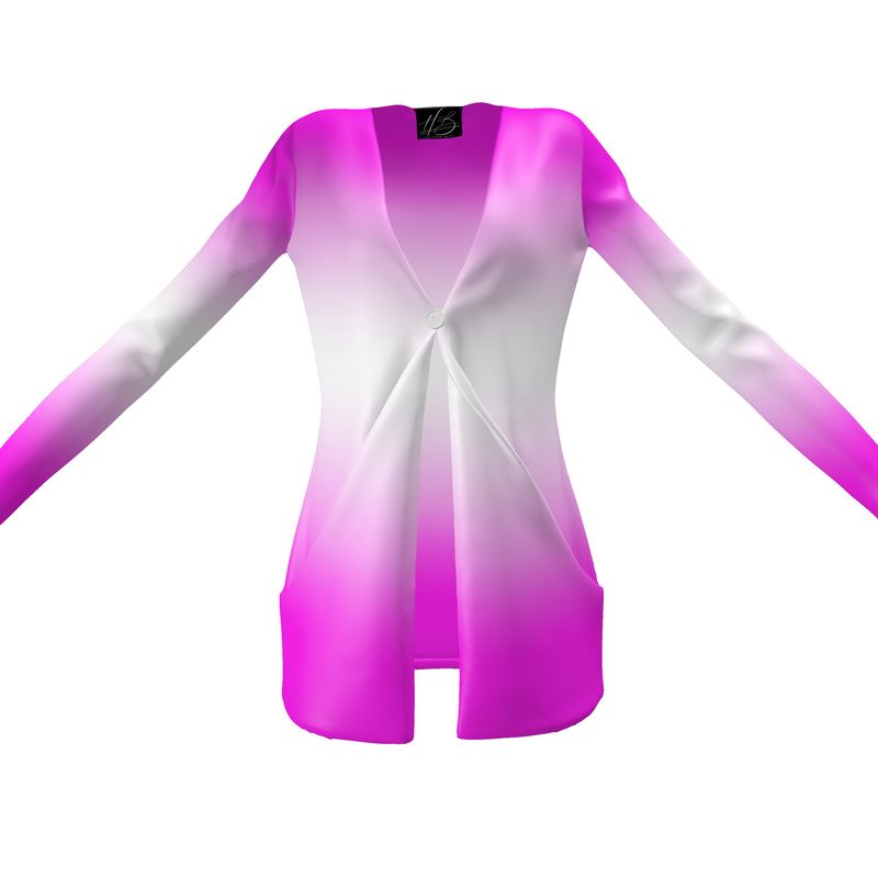 Harlem Boy Collection Long Sleeve Cardigan - Fuchsia