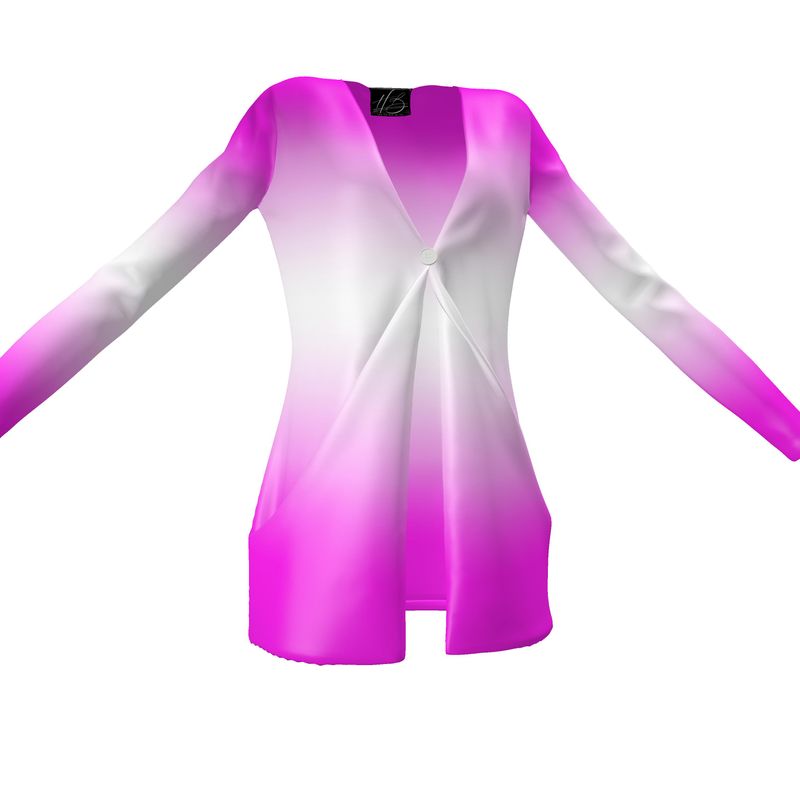 Harlem Boy Collection Long Sleeve Cardigan - Fuchsia