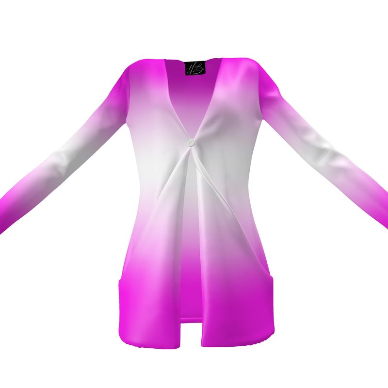 Harlem Boy Collection Long Sleeve Cardigan - Fuchsia