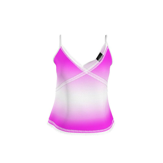 Harlem Boy Collection Lace Cami Top - Fuchsia