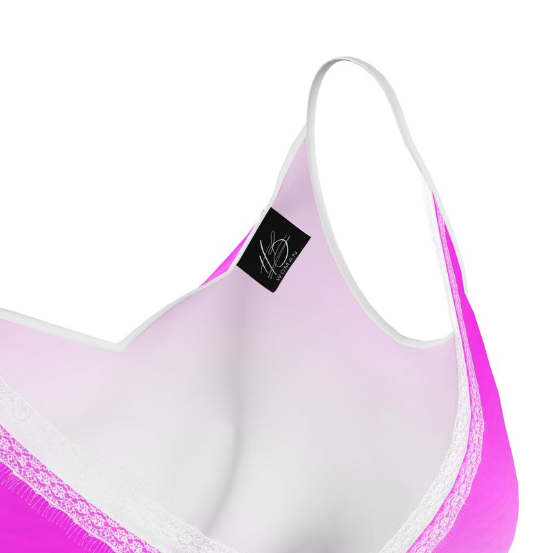 Harlem Boy Collection Lace Cami Top - Fuchsia