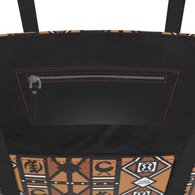 Harlem Boy Collection - Nappa Leather Totebag- One Nation Under God