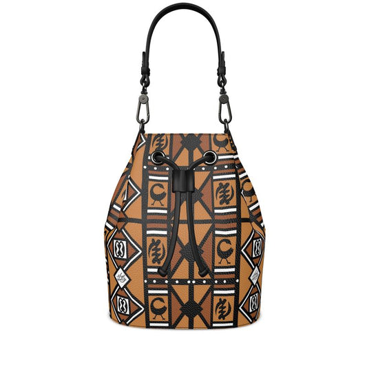 Harlem Boy Collection - Nappa Leather Bucket Bag- One Nation Under God