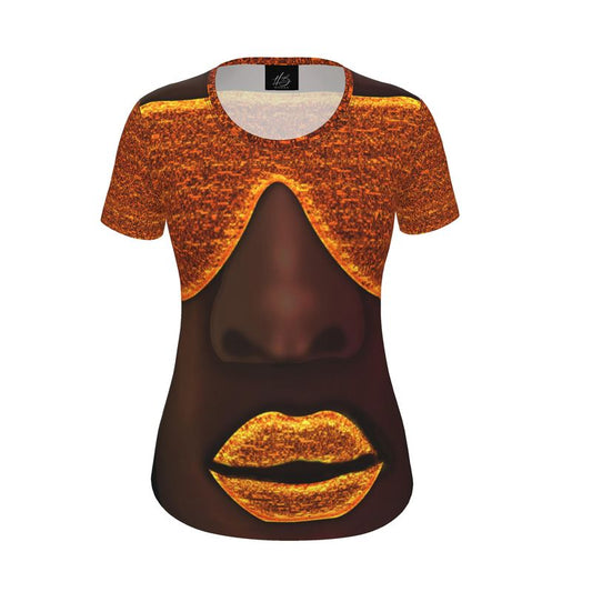 Harlem Boy Collection - Graphic Tee - Electric Kiss - Mandarin