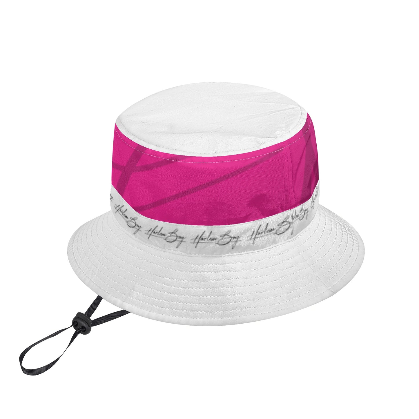Harlem Boy Collection Signature Bucket Hat - Fuchsia