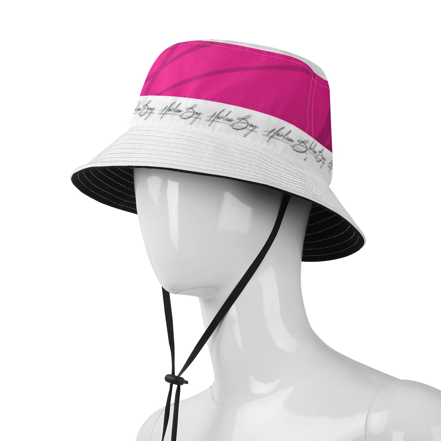 Harlem Boy Collection Signature Bucket Hat - Fuchsia