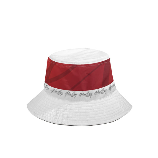 Harlem Boy Collection Signature Bucket Hat - Ruby