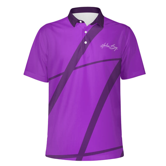 Harlem Boy Printed Signature Polo Men's Amethyst