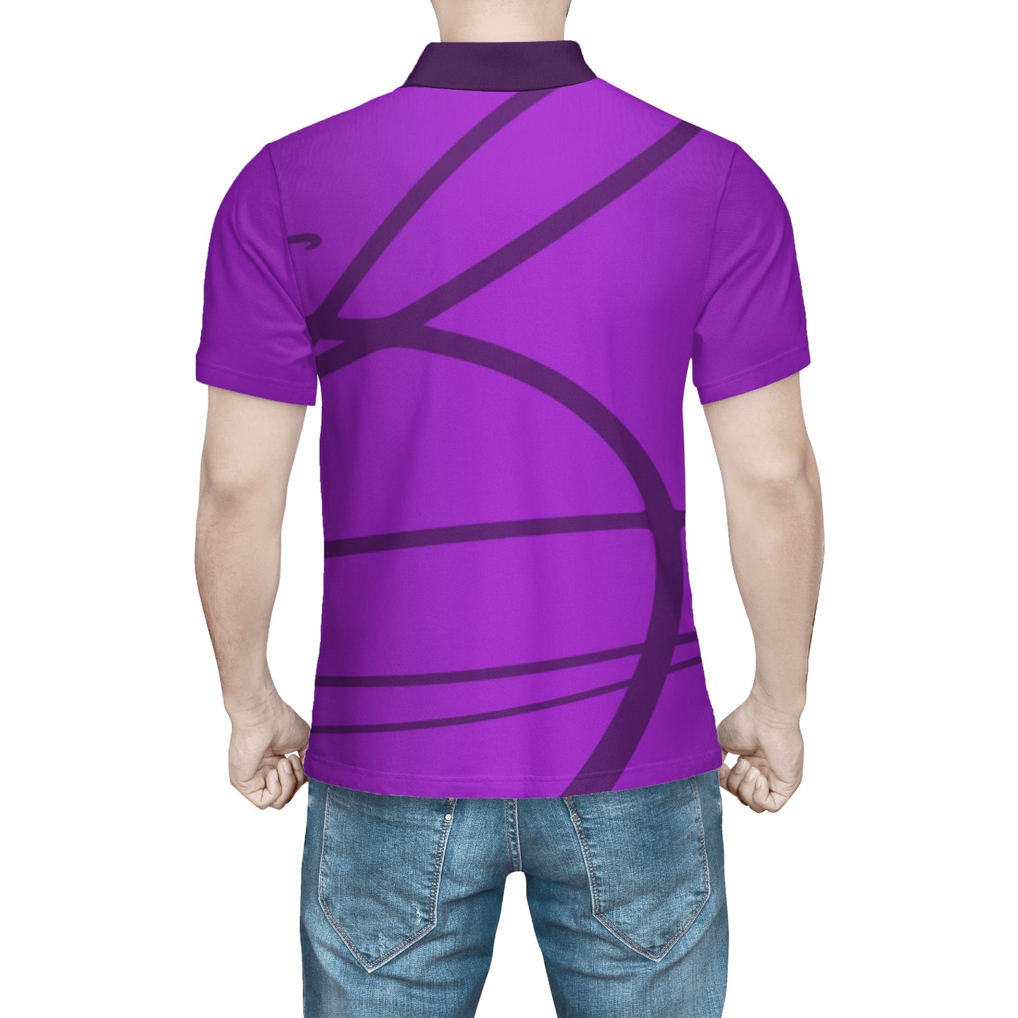Harlem Boy Printed Signature Polo Men's Amethyst
