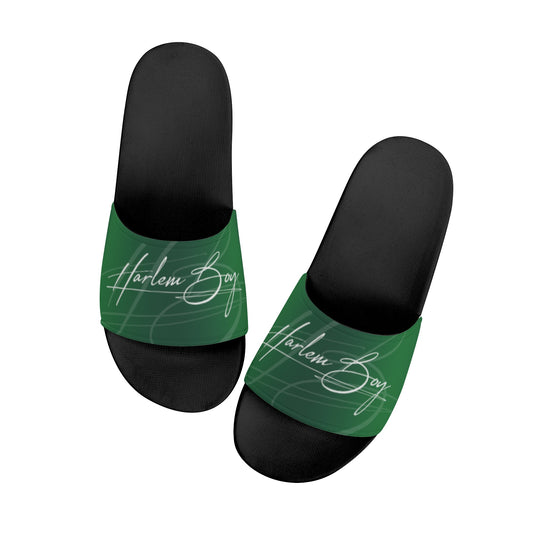 Harlem Boy Collection Men's Slides Emerald