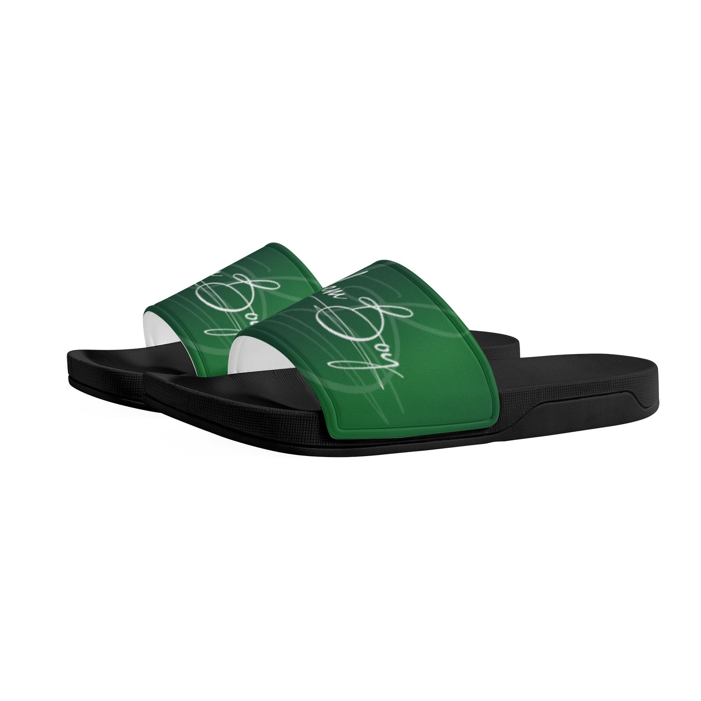 Harlem Boy Collection Men's Slides Emerald