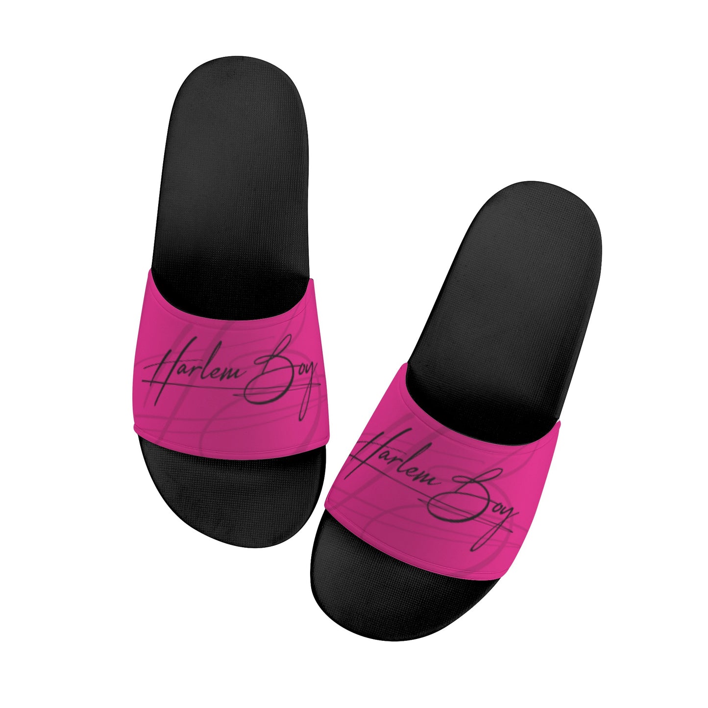 Harlem Boy Collection Men's Slides Fuchsia