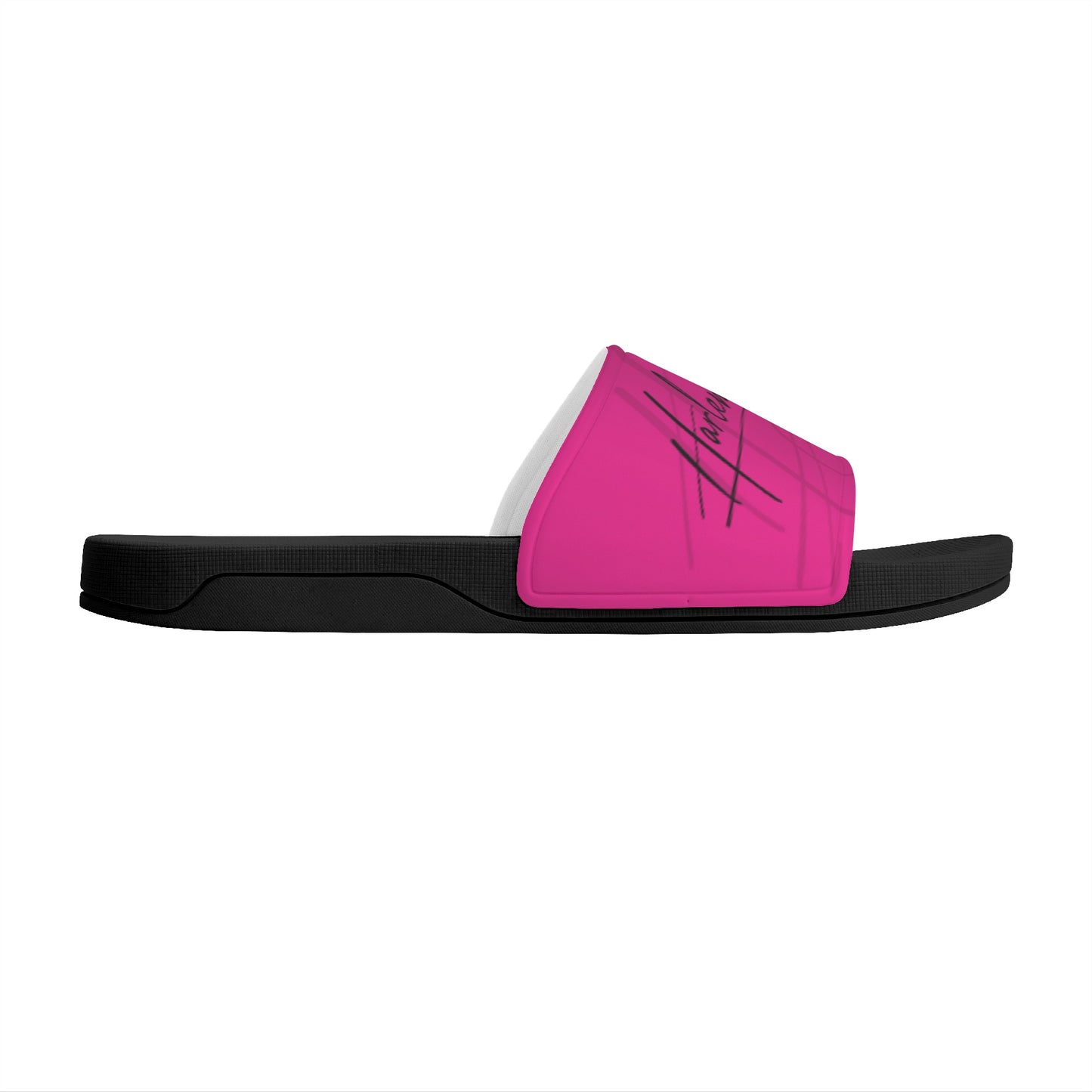 Harlem Boy Collection Men's Slides Fuchsia