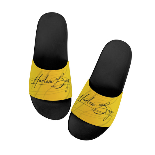 Harlem Boy Collection Men' Slides Gold