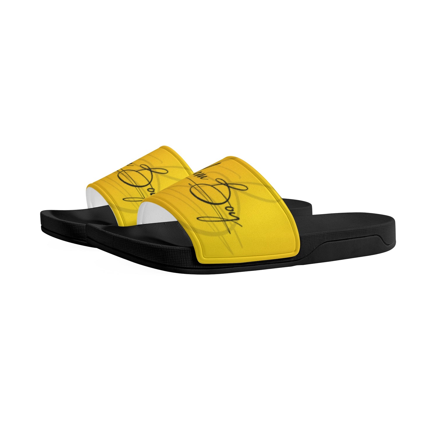 Harlem Boy Collection Men' Slides Gold