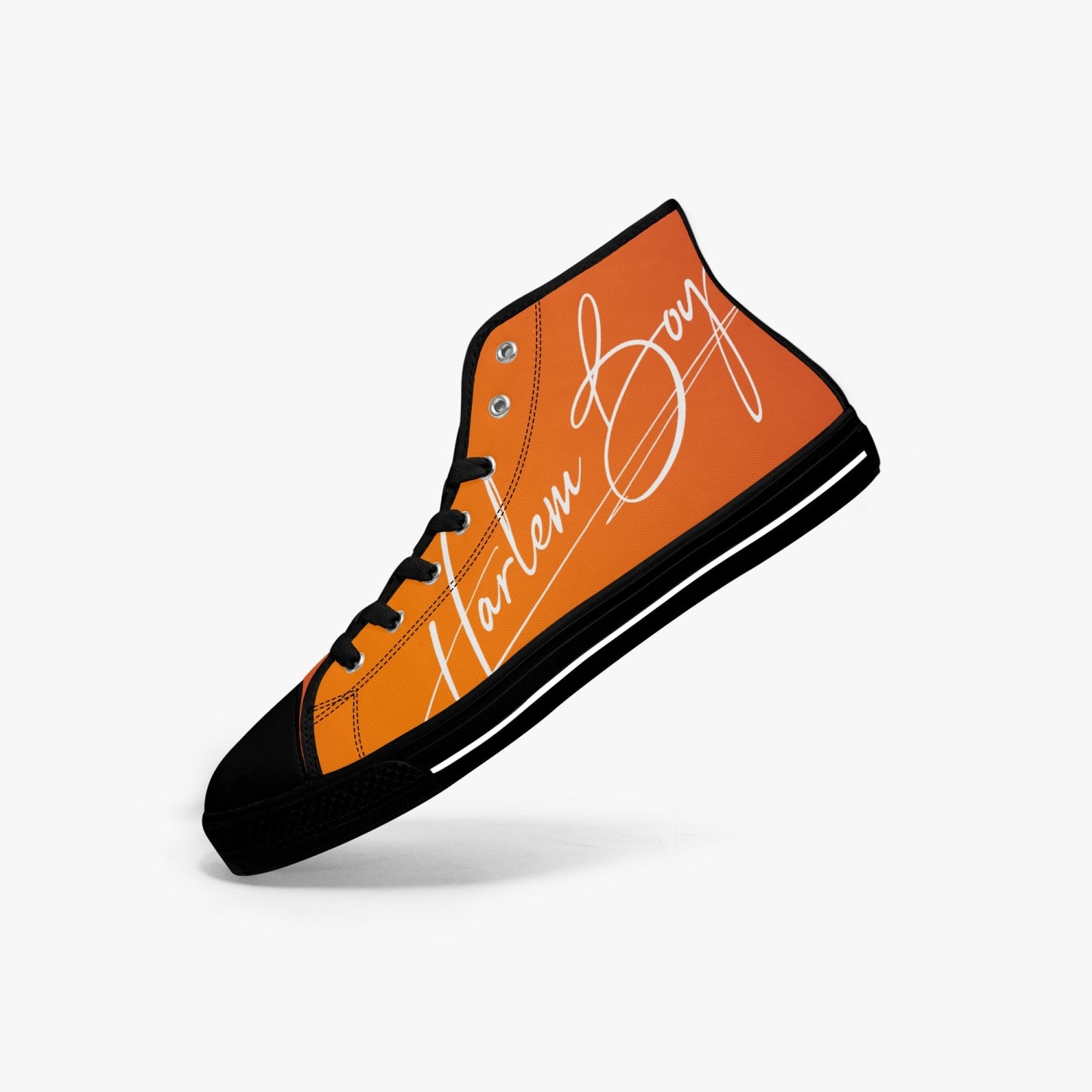 HB Harlem Boy "Lenox Ave" Classic High Top - Mandarin - Men (Black or White Soles)