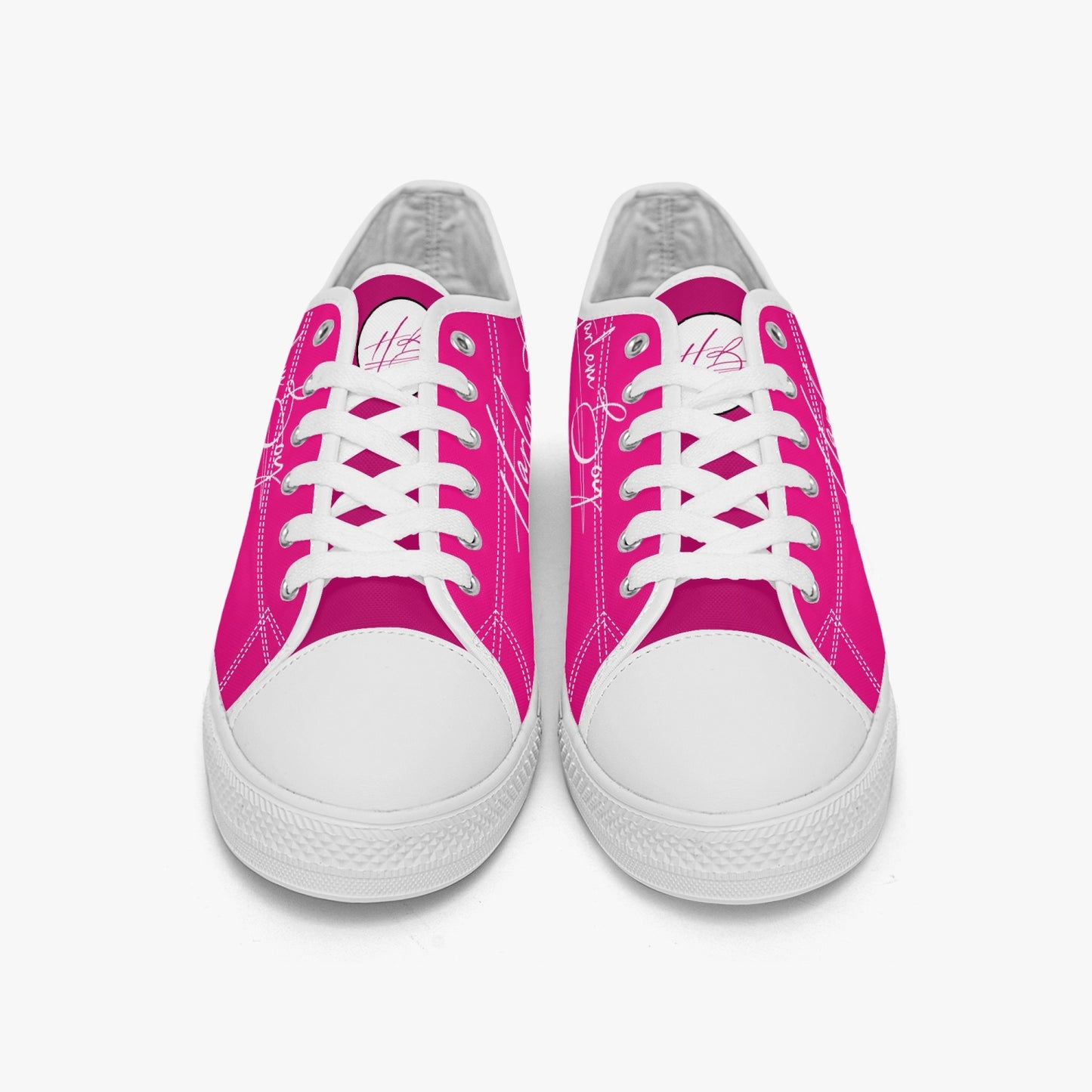 HB Harlem Boy "Lenox Ave" Classic Low Tops - Fuchsia - Men (Black or White Sole)