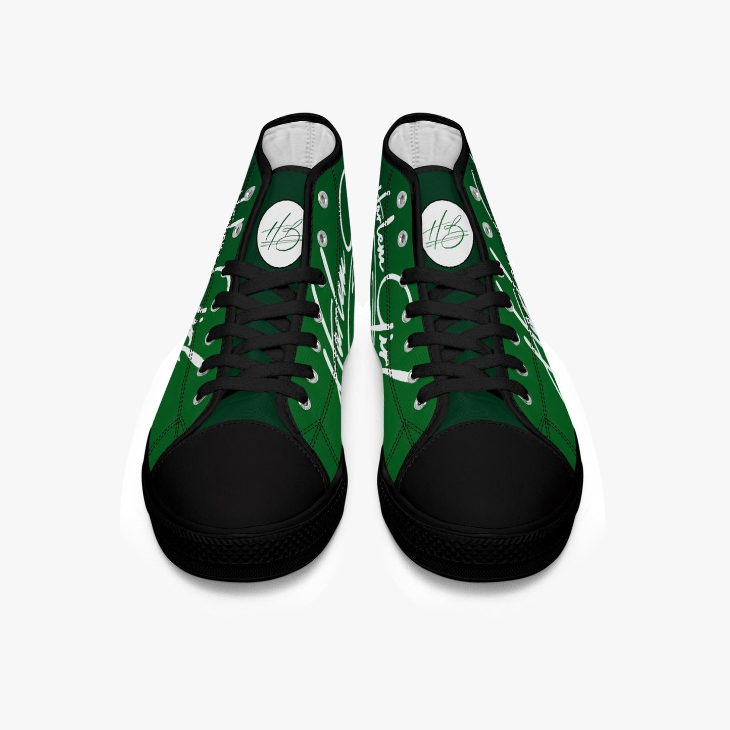 HB Harlem Girl "Lenox Ave" Classic High Top - Emerald - Women (Black or White Soles)