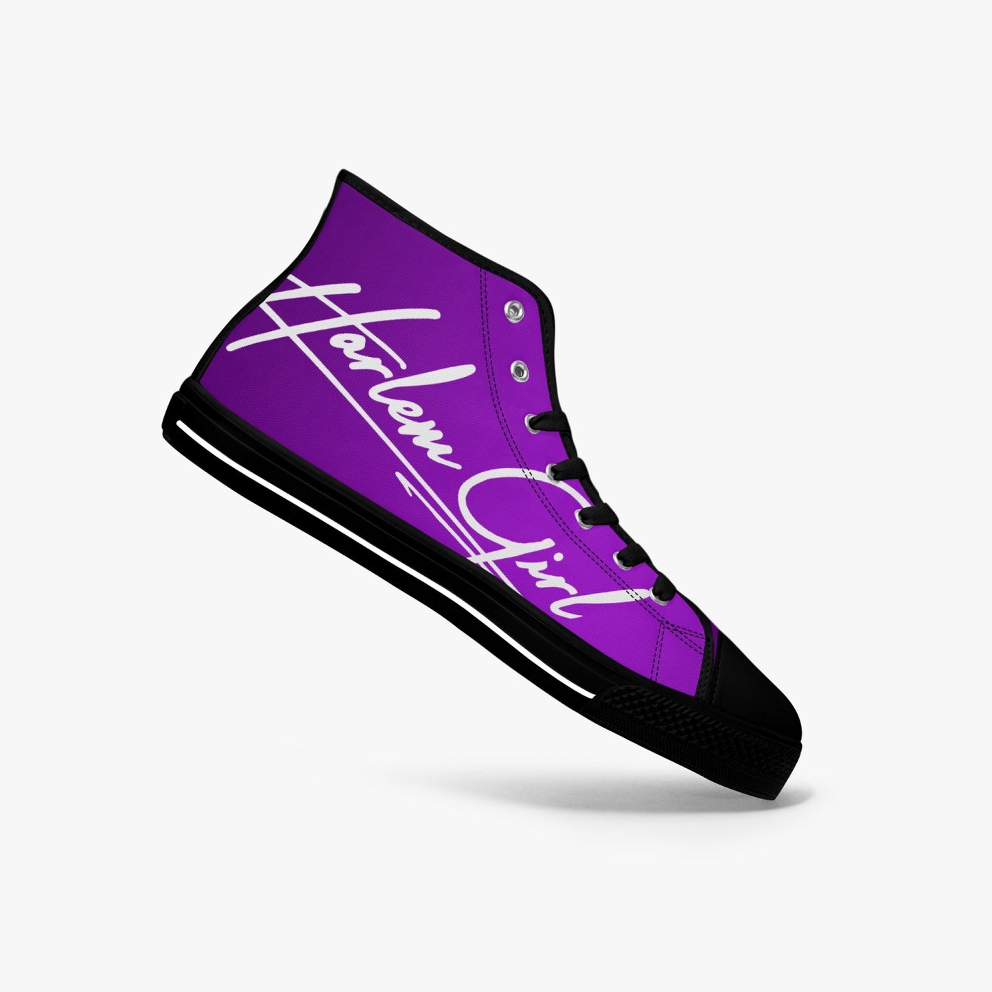 HB Harlem Girl "Lenox Ave" Classic High Top - Amethyst - Women (Black or White Soles)