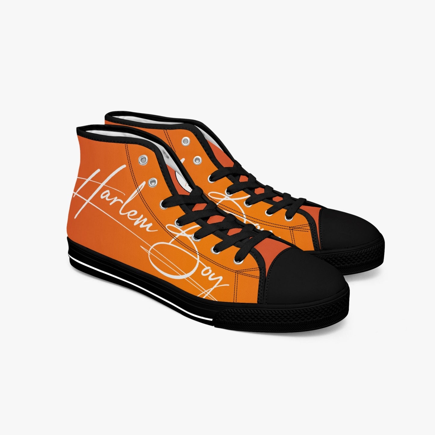 HB Harlem Boy "Lenox Ave" Classic High Top - Mandarin - Men (Black or White Soles)