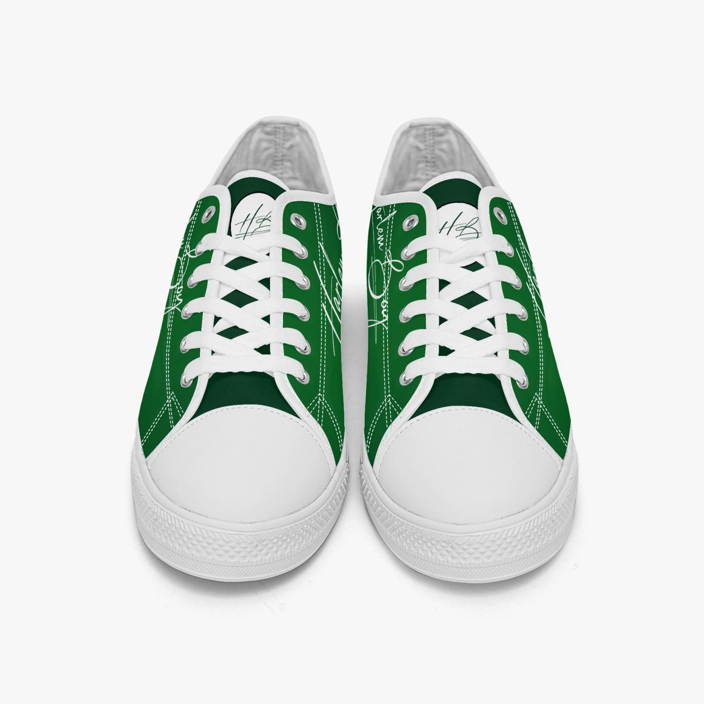 HB Harlem Boy "Lenox Ave" Classic Low Tops - Emerald - Men (Black or White Sole)